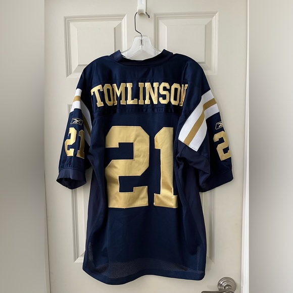 NFL Reebox On Field San Diego Chargers #21 Tomlinson Football Jersey Size 50 XXL - Picture 1 of 10